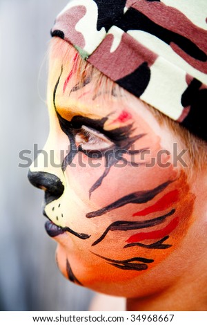 tiger schminke