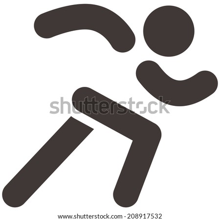 Summer sports icons running icon Summer sports icons running icon