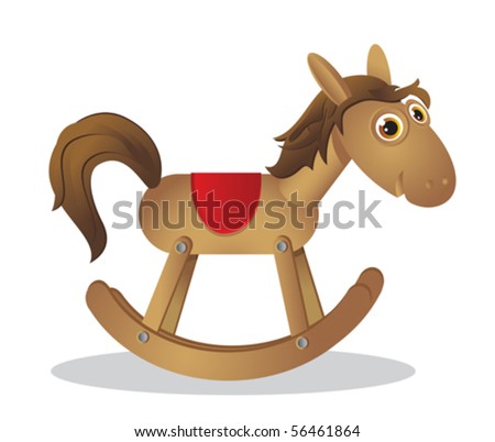 Rocking Chairs on Wooden Rocking Horse   Rocking Chair Stock Vector 56461864