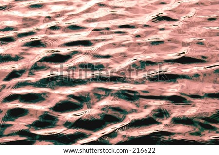 ripples on copper colored water