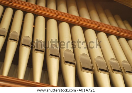 large church organ pipes