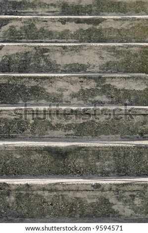 tarnished concrete steps background