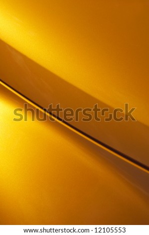 golden glittered vehicle panel abstract