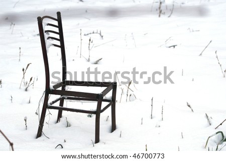 winter and alone chair