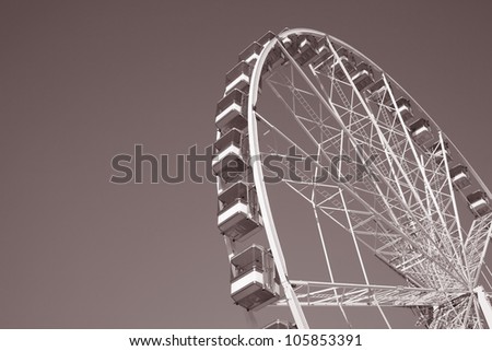 Big Wheel in Concorde Square in Paris, France