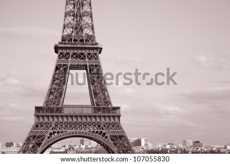 Middle Section of the Eiffel Tower, Paris, France