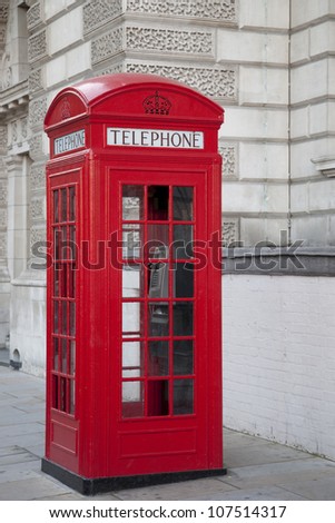 Red Telephone Box; London, UK