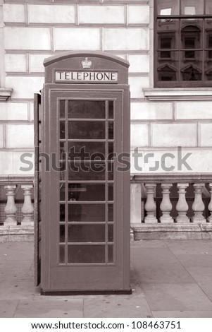 Red Telephone Box, London, Britain, UK