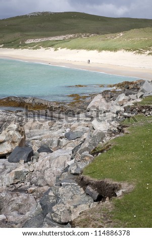 Borve Beach; Isle of Harris; Western Isles, Scotland; UK