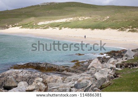 Borve Beach; Isle of Harris; Western Isles, Scotland; UK;