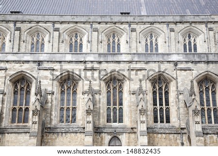 Exterior Facade, Winchester Cathedral Church, England, UK