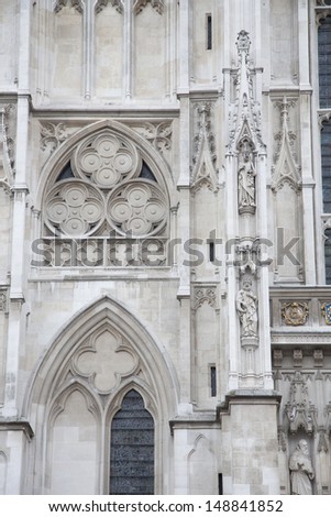 Main Facade of Westminster Abbey, London, England, UK