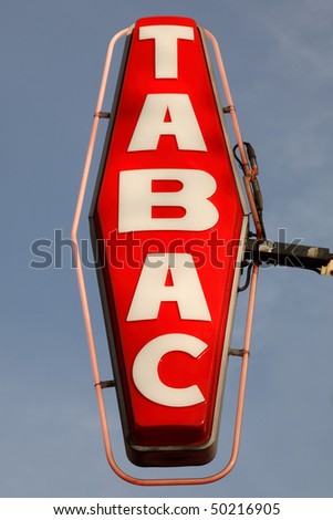French Tabac Sign