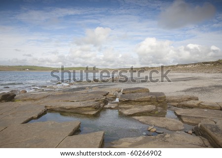 Rock Pool on Bay Skaill Beach, Orkney Islands, Scotland