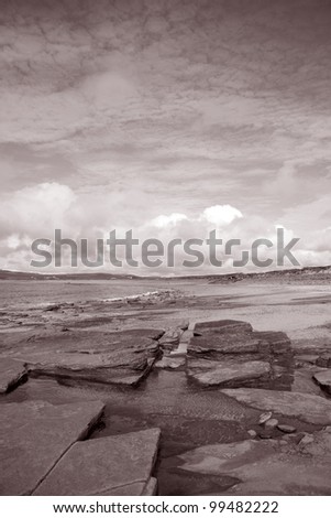 Rock Pool on Bay of Skaill Beach, Orkney Islands, Scotland