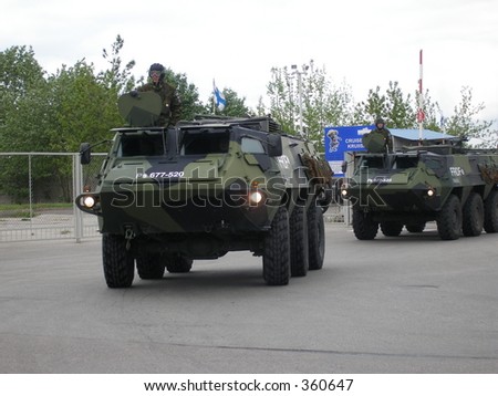 Army vehicles