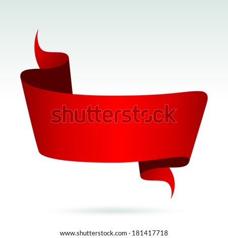 Blank Red Banner. Vector - 181417718 : Shutterstock