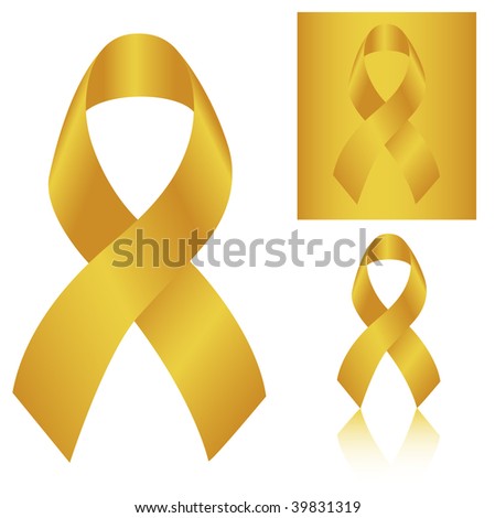 Gold Ribbon, Vector - 39831319 : Shutterstock