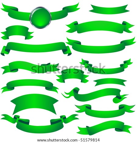 Green Banner Clipart