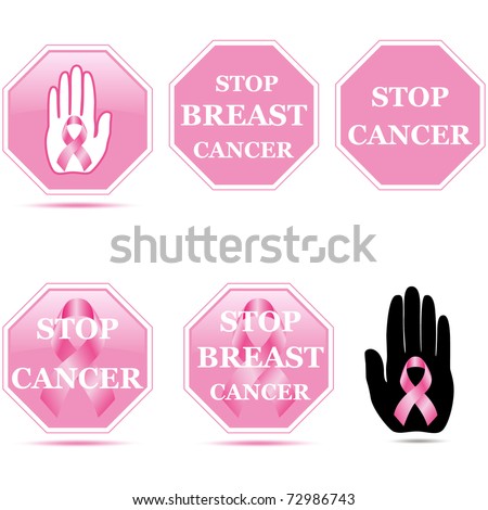cancer sign. STOP CANCER Sign Symbol