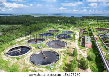 Recycling and disposal of solid waste from manufacturing on sewage treatment plant