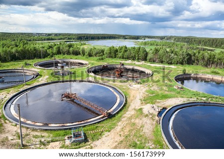 Wastewater treatment plant is an industrial structure designed to remove biological or chemical waste products from water