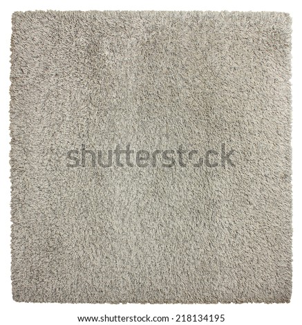 Square soft shaggy carpet