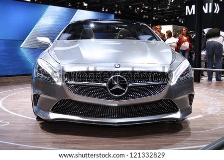 MOSCOW-SEPTEMBER 1: Mersedes-Benz concept Style Coupe at the international exhibition of  the automobile industry Moscow international automobile salon MIAS on September 1, 2012 in Moscow