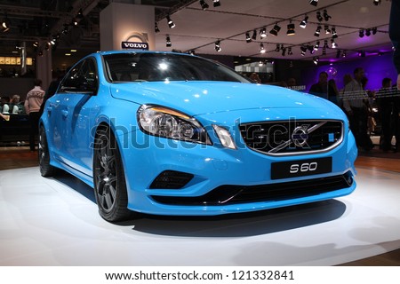MOSCOW-SEPTEMBER 1: Volvo S60 at the international exhibition of  the automobile industry Moscow international automobile salon MIAS on September 1, 2012 in Moscow
