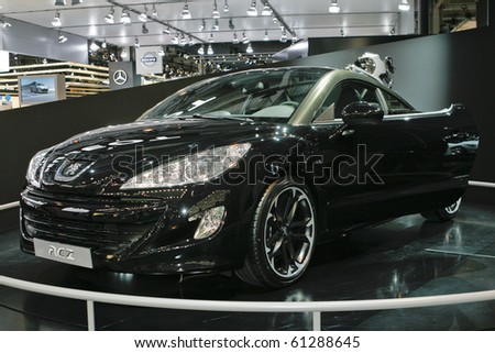 stock photo MOSCOW RUSSIA AUGUST 27 Peugeot RCZ presented at the 