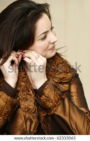 stock photo : Closeup portrait of a young beautiful asian model with makeup asian model makeup. stock photo : Closeup portrait of a young beautiful asian model with makeup