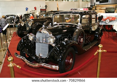 stock photo MOSCOW OCTOBER 08 MercedesBenz 200 Landau 1935 at the