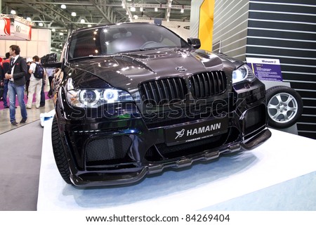 MOSCOW - AUGUST 25: BMW X6 HAMANN at the international exhibition of  the auto and components industry, Interauto on August 25, 2011 in Moscow