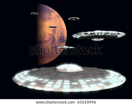 Flying saucers from Mars