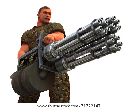 The University of Solar System Studies - Page 2 Stock-photo-digital-render-of-cigar-smoking-fantasy-soldier-with-huge-gatling-gun-style-weapon-71722147