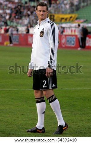 BUDAPEST, HUNGARY - MAY 29: Marcell Jansen at friendly football match Hungary vs. Germany May 29, 2010 in Budapest, Hungary