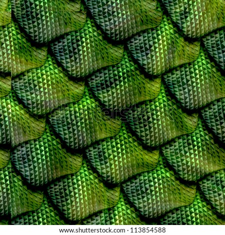 3d abstract Seamless snake skin, reptile scale - Stock Image - Everypixel
