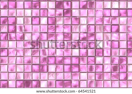 Pink And Purple Color Tiles At Bathroom Wall. Stock Photo 64541521 ...