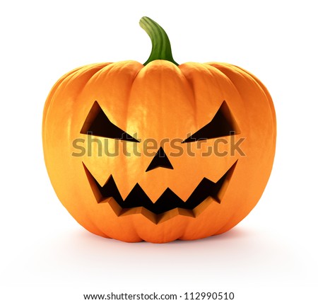 Scary Jack O Lantern halloween pumpkin 3D render Scary Jack O Lantern halloween pumpkin 3D render