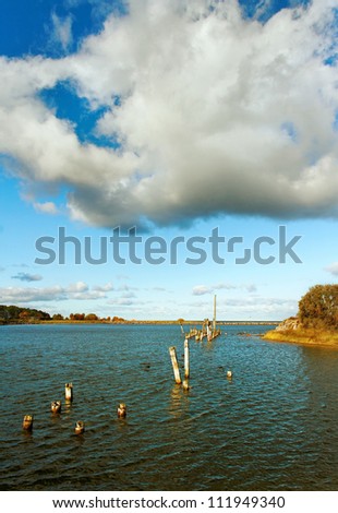 old wood dock