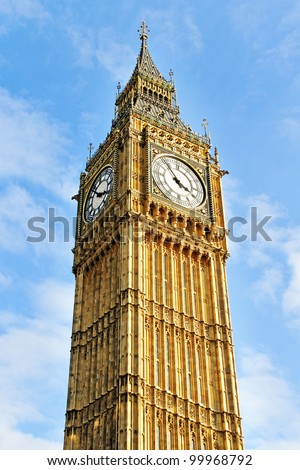 Big Ben in a sunny day.