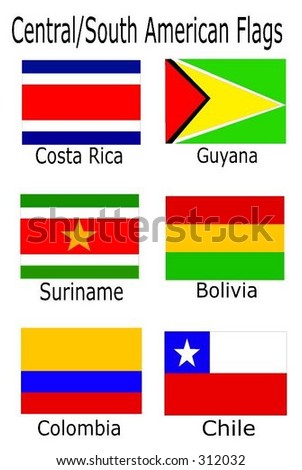 and South American Flags