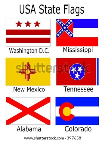 Alabama State Flag. vector : USA State Flags: