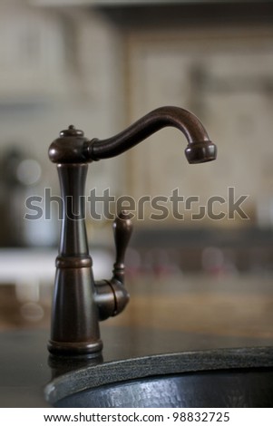 Water tap with no water, shortage of water