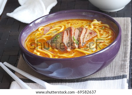 singapore laksa recipe. laksa noodle soup