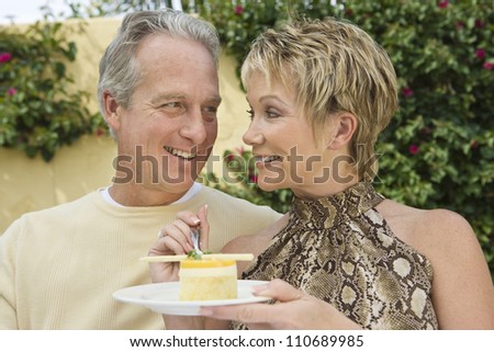 Couple Eating Dessert