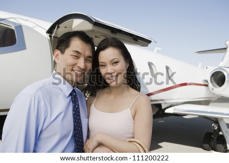 Couple On Airplane