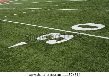 30 yard line on American football field