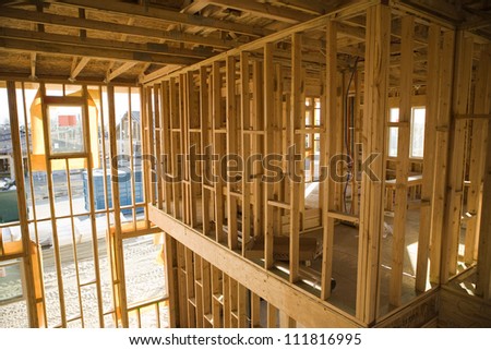Structure of a house under construction