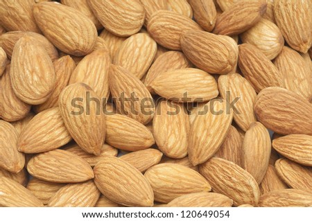 Full frame image of almond nuts